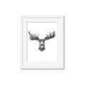 Picture of Moose Sketch _GroupedProduct_Rectangle_Portrait_Framed_Matted_