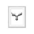 Picture of Moose Sketch _GroupedProduct_Rectangle_Portrait_Framed_Matted_