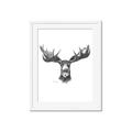 Picture of Moose Sketch _GroupedProduct_Rectangle_Portrait_Framed_Matted_