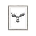 Picture of Moose Sketch _GroupedProduct_Rectangle_Portrait_Framed_Matted_