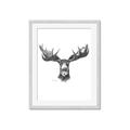 Picture of Moose Sketch _GroupedProduct_Rectangle_Portrait_Framed_Matted_