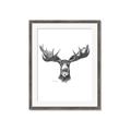 Picture of Moose Sketch _GroupedProduct_Rectangle_Portrait_Framed_Matted_