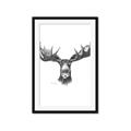 Picture of Moose Sketch _GroupedProduct_Rectangle_Portrait_Framed_Matted_