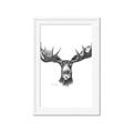 Picture of Moose Sketch _GroupedProduct_Rectangle_Portrait_Framed_Matted_