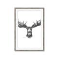 Picture of Moose Sketch _GroupedProduct_Rectangle_Portrait_Framed_Matted_