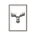 Picture of Moose Sketch _GroupedProduct_Rectangle_Portrait_Framed_Matted_