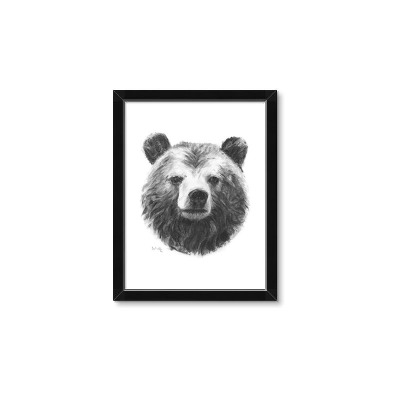 Picture of Bear Sketch _GroupedProduct_Rectangle_Portrait_Framed_Matted_