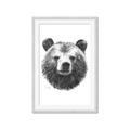 Picture of Bear Sketch _GroupedProduct_Rectangle_Portrait_Framed_Matted_