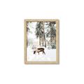 Picture of Moose in the snow _GroupedProduct_Rectangle_Portrait_Photography _GroupedProduct_Rectangle_Portrait_Framed_Matted_