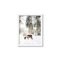 Picture of Moose in the snow _GroupedProduct_Rectangle_Portrait_Photography _GroupedProduct_Rectangle_Portrait_Framed_Matted_