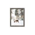 Picture of Moose in the snow _GroupedProduct_Rectangle_Portrait_Photography _GroupedProduct_Rectangle_Portrait_Framed_Matted_