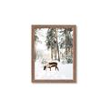 Picture of Moose in the snow _GroupedProduct_Rectangle_Portrait_Photography _GroupedProduct_Rectangle_Portrait_Framed_Matted_