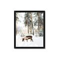 Picture of Moose in the snow _GroupedProduct_Rectangle_Portrait_Photography _GroupedProduct_Rectangle_Portrait_Framed_Matted_