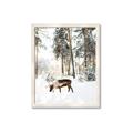 Picture of Moose in the snow _GroupedProduct_Rectangle_Portrait_Photography _GroupedProduct_Rectangle_Portrait_Framed_Matted_