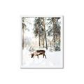 Picture of Moose in the snow _GroupedProduct_Rectangle_Portrait_Photography _GroupedProduct_Rectangle_Portrait_Framed_Matted_