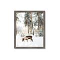 Picture of Moose in the snow _GroupedProduct_Rectangle_Portrait_Photography _GroupedProduct_Rectangle_Portrait_Framed_Matted_