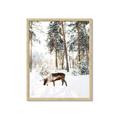 Picture of Moose in the snow _GroupedProduct_Rectangle_Portrait_Photography _GroupedProduct_Rectangle_Portrait_Framed_Matted_