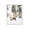 Picture of Moose in the snow _GroupedProduct_Rectangle_Portrait_Photography _GroupedProduct_Rectangle_Portrait_Framed_Matted_