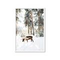 Picture of Moose in the snow _GroupedProduct_Rectangle_Portrait_Photography _GroupedProduct_Rectangle_Portrait_Framed_Matted_