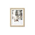 Picture of Moose in the snow _GroupedProduct_Rectangle_Portrait_Photography _GroupedProduct_Rectangle_Portrait_Framed_Matted_