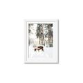 Picture of Moose in the snow _GroupedProduct_Rectangle_Portrait_Photography _GroupedProduct_Rectangle_Portrait_Framed_Matted_