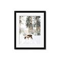 Picture of Moose in the snow _GroupedProduct_Rectangle_Portrait_Photography _GroupedProduct_Rectangle_Portrait_Framed_Matted_