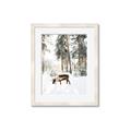 Picture of Moose in the snow _GroupedProduct_Rectangle_Portrait_Photography _GroupedProduct_Rectangle_Portrait_Framed_Matted_
