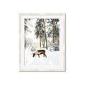 Picture of Moose in the snow _GroupedProduct_Rectangle_Portrait_Photography _GroupedProduct_Rectangle_Portrait_Framed_Matted_