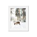 Picture of Moose in the snow _GroupedProduct_Rectangle_Portrait_Photography _GroupedProduct_Rectangle_Portrait_Framed_Matted_