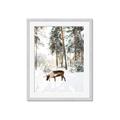 Picture of Moose in the snow _GroupedProduct_Rectangle_Portrait_Photography _GroupedProduct_Rectangle_Portrait_Framed_Matted_