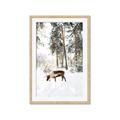 Picture of Moose in the snow _GroupedProduct_Rectangle_Portrait_Photography _GroupedProduct_Rectangle_Portrait_Framed_Matted_