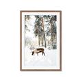Picture of Moose in the snow _GroupedProduct_Rectangle_Portrait_Photography _GroupedProduct_Rectangle_Portrait_Framed_Matted_