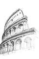Picture of Colosseum Sketch _GroupedProduct_Rectangle_Portrait_Unframed_Print_Only_