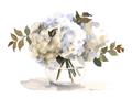 Picture of White Hydrangea in a Vase _GroupedProduct_Rectangle_Landscape_Unframed_Print_Only_