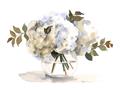 Picture of White Hydrangea in a Vase _GroupedProduct_Rectangle_Landscape_Unframed_Print_Only_