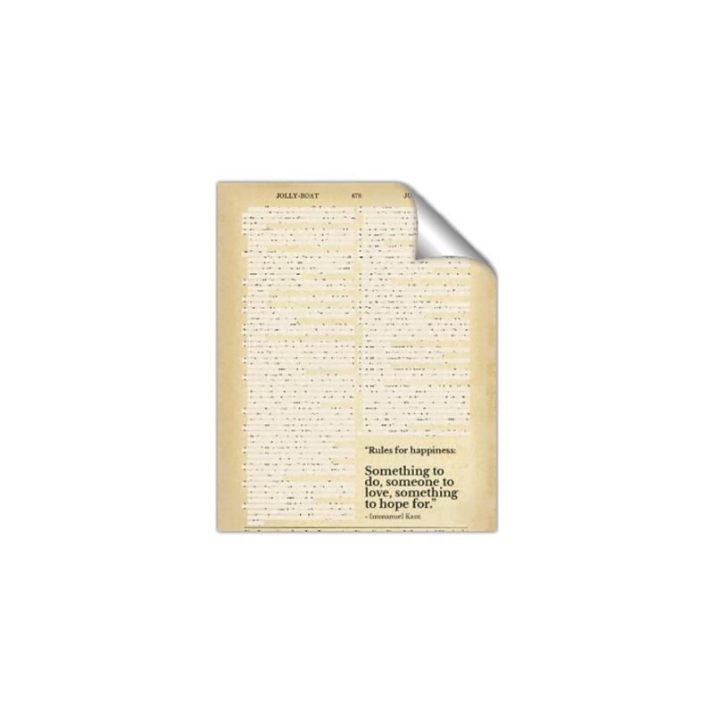 Picture of Rules for happiness  - Kant _GroupedProduct_Rectangle_Portrait_Unframed_Print_Only_