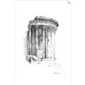 Picture of Greek Column Sketch _GroupedProduct_Rectangle_Portrait_Unframed_Print_Only_
