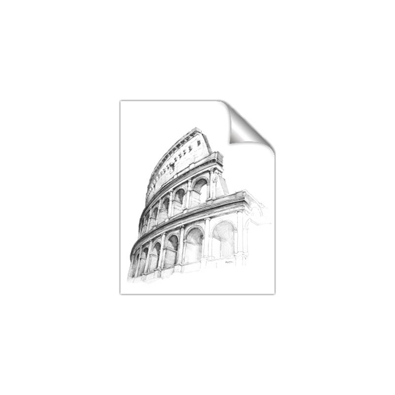 Picture of Colosseum Sketch _GroupedProduct_Rectangle_Portrait_Unframed_Print_Only_