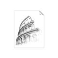 Picture of Colosseum Sketch _GroupedProduct_Rectangle_Portrait_Unframed_Print_Only_