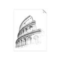 Picture of Colosseum Sketch _GroupedProduct_Rectangle_Portrait_Unframed_Print_Only_