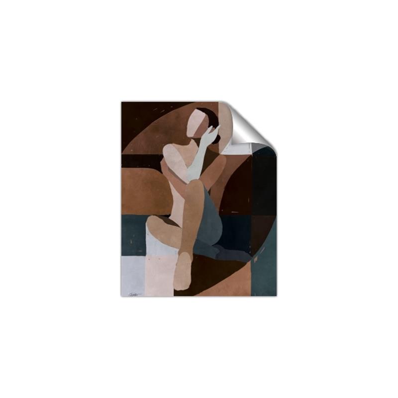 Picture of Colour Block Lady  _GroupedProduct_Rectangle_Portrait_Unframed_Print_Only_
