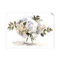 Picture of White Hydrangea in a Vase _GroupedProduct_Rectangle_Landscape_Unframed_Print_Only_