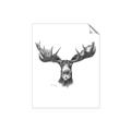 Picture of Moose Sketch _GroupedProduct_Rectangle_Portrait_Unframed_Print_Only_