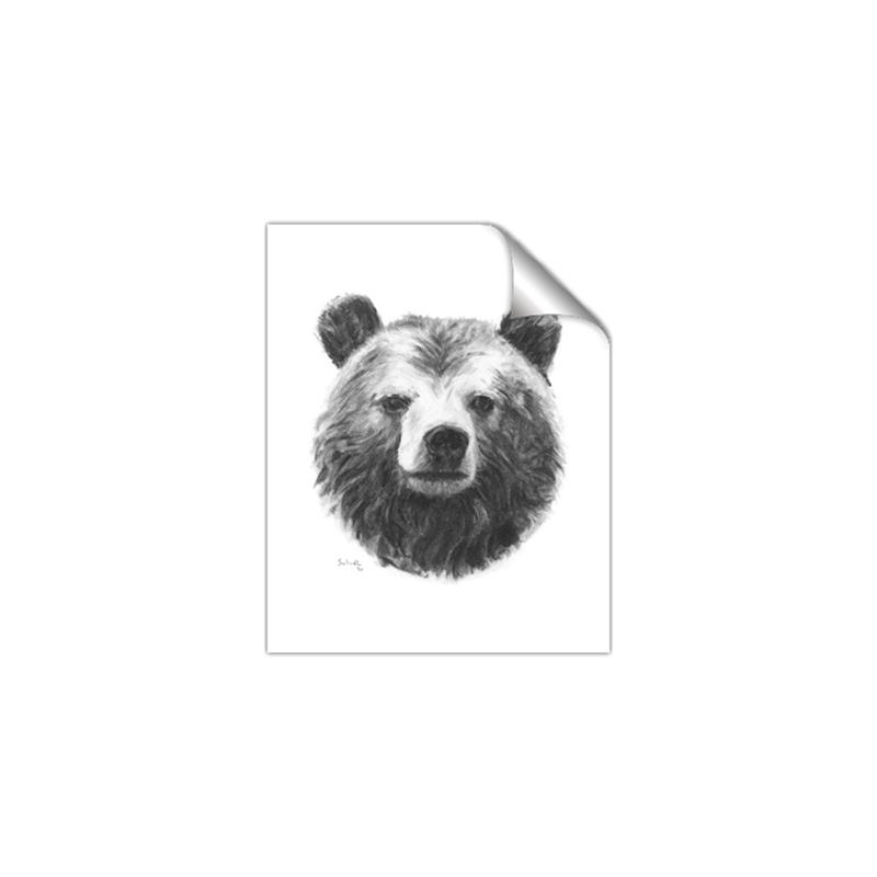 Picture of Bear Sketch _GroupedProduct_Rectangle_Portrait_Unframed_Print_Only_