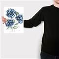 Picture of Blue Hydrangeas II _GroupedProduct_Rectangle_Portrait_Canvas_