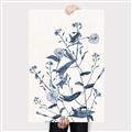 Picture of Blue Flower Sketch I _GroupedProduct_Rectangle_Portrait_Canvas_