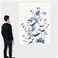 Picture of Blue Flower Sketch I _GroupedProduct_Rectangle_Portrait_Canvas_