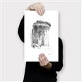 Picture of Greek Column Sketch _GroupedProduct_Rectangle_Portrait_Canvas_