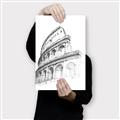 Picture of Colosseum Sketch _GroupedProduct_Rectangle_Portrait_Canvas_