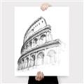 Picture of Colosseum Sketch _GroupedProduct_Rectangle_Portrait_Canvas_